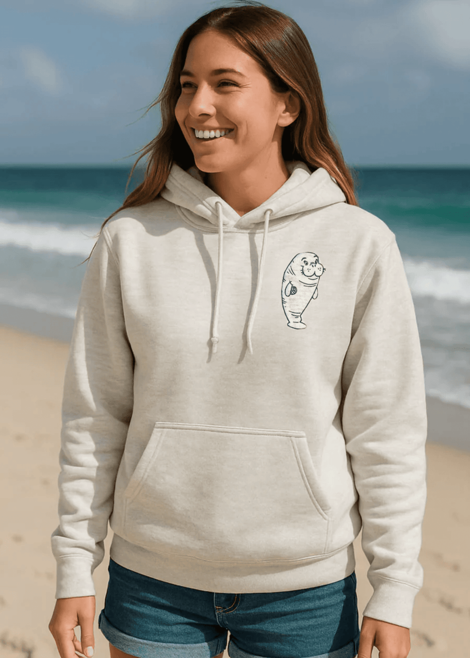 Soft Serve Volleyball Manatee Sweatshirt